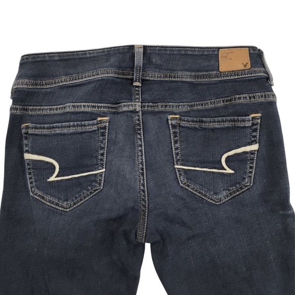 Size 4 American Eagle Jeans Original Boot Dark Wash - Picture 2 of 3